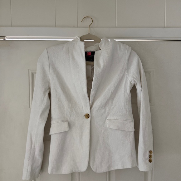 Katherine Barclay Jackets & Blazers - Sophisticated Katherine Barclay Elegant white sophisticated, professional Cream